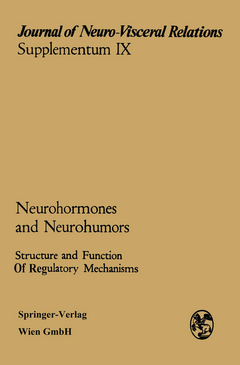 Neurohormones and Neurohumors - J. Ari&euml;ns Kappers