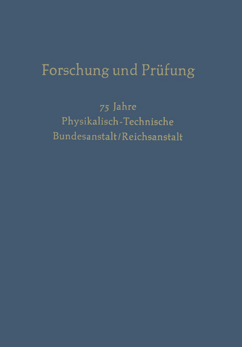 Forschung und Pr&uuml;fung - H. Moser