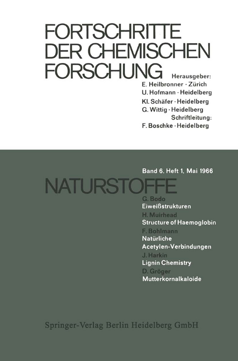 Naturstoffe - D. Gr&ouml;ger, J. Harkin, F. Bohlmann, H. Muirhead, G. Bodo