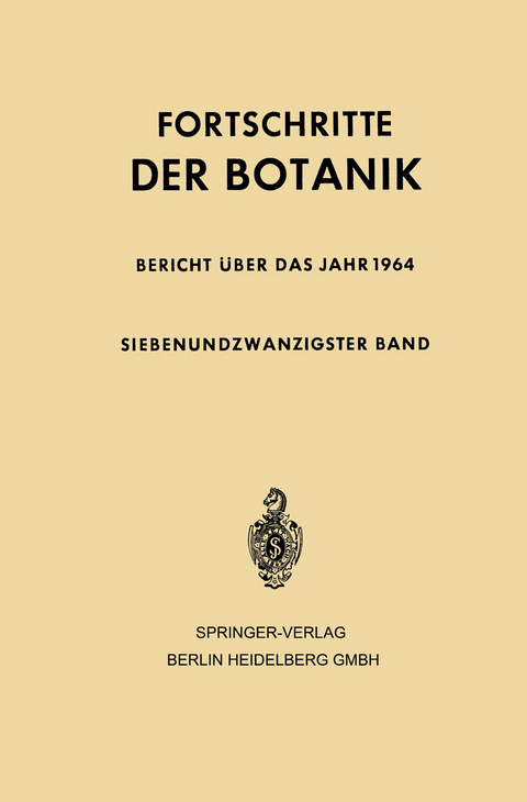 Fortschritte der Botanik - 