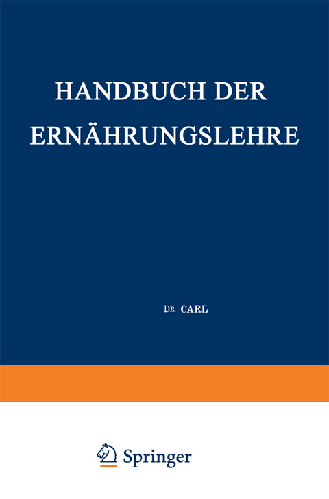 Handbuch der Ern&auml;hrungslehre - Carl Von Noorden, Hugo Salomon
