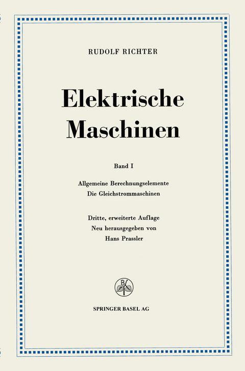 Elektrische Maschinen - Rudolf Richter