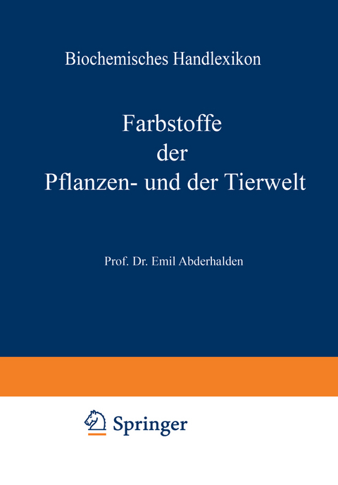Biochemisches Handlexikon - H. Altenburg, I. Bang, K. Bartelt, Fr. Baum, C. Brahm, W. Cramer, K. Dieterich, R. Ditmar, M. Dohrn, H. Einbeck, H. Euler, E. St. Faust, C. Funk, O. v. F&uuml;rth, O. Gerngross, V. Grafe, J. Helle, O. Hesse, K. Kautzsch, Fr. Knoop, R. Kobert, J. Lundberg, O. Neubauer, C. Neuberg, M. Nierenstein, O. A. Oesterle, Th. B. Osborne, L. Pincussohn, H. Pringsheim, K. Raske, B. v. Reinbold, Br. Rewald, A. Rollett, P. Rona, H. Rupe, Fr. Samuely, H. Scheibler, J. Schmid, J. Schmidt, E. Schmitz, M. Siegfried, E. Strauss, A. Thiele, G. Trier, W. Weichardt, R. Willst&auml;tter, A. Windaus, E. Winterstein, Ed. Witte, G. Zempl&eacute;n, E. Zunz, Emil Abderhalden