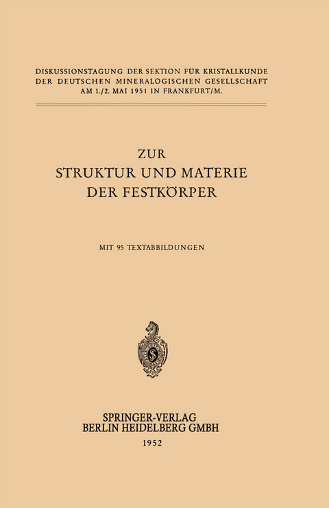 Zur Struktur und Materie der Festk&ouml;rper - H. O'Daniel