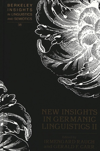New Insights in Germanic Linguistics II