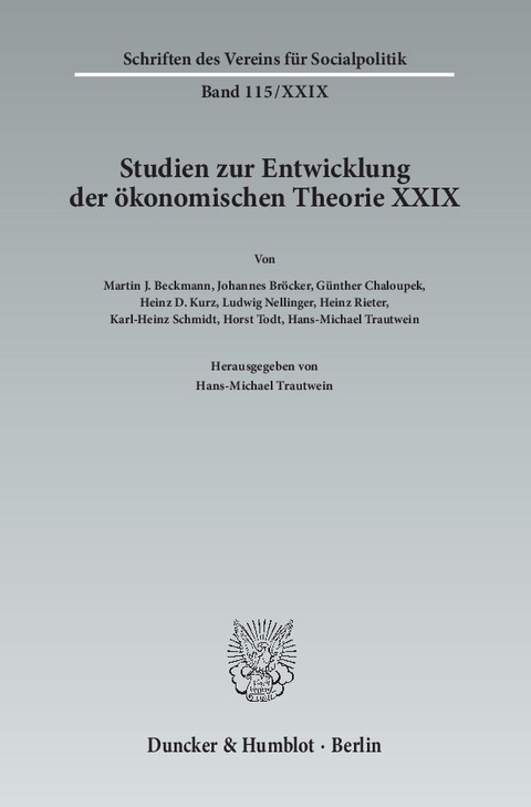Die Entwicklung der Raumwirtschaftslehre von ihren Anf&auml;ngen bis in die Gegenwart. - 