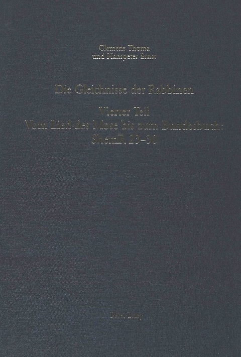 Die Gleichnisse der Rabbinen - Clemens Thoma, Hanspeter Ernst