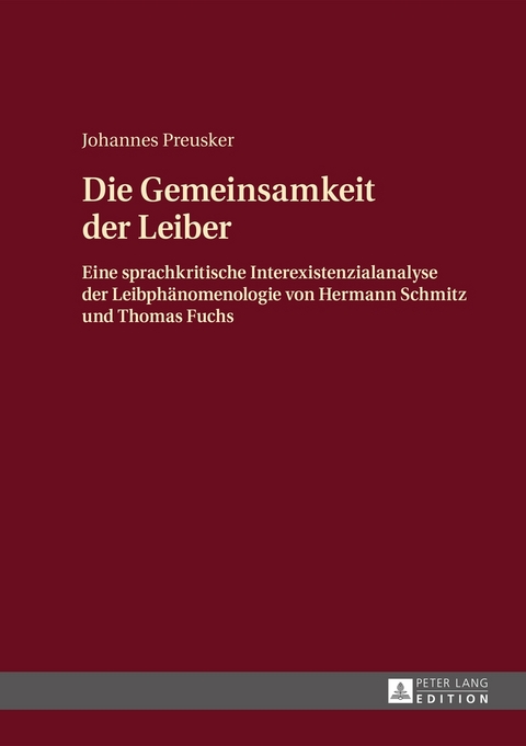 Die Gemeinsamkeit der Leiber - Johannes Preusker
