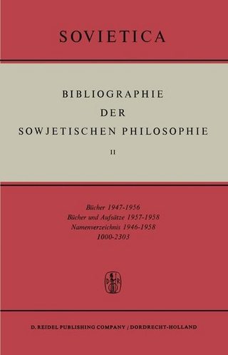 Bibliographie der Sowjetischen Philosophie