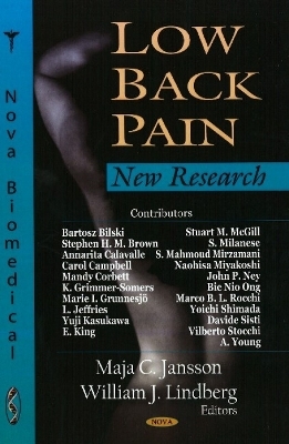 Low Back Pain - Maja C Jansson, William J Lindberg