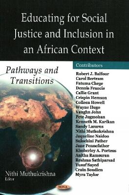 Educating for Social Justice & Inclusion in an African Context - 