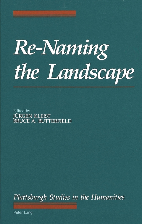 Re-Naming the Landscape - 