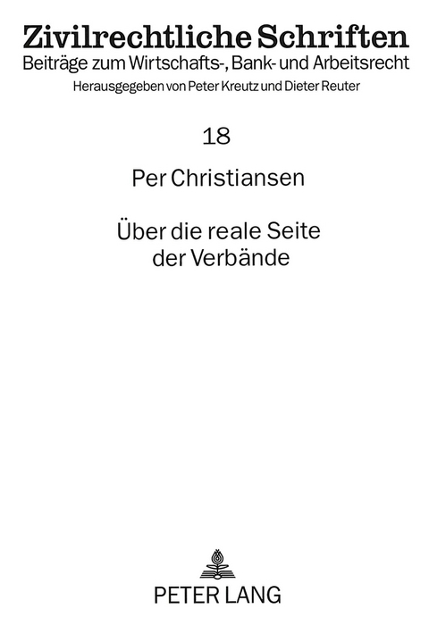 &Uuml;ber die reale Seite der Verb&auml;nde - Per Christiansen