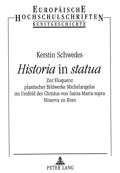 &laquo;Historia&raquo; in &laquo;statua&raquo; - Kerstin Schwedes