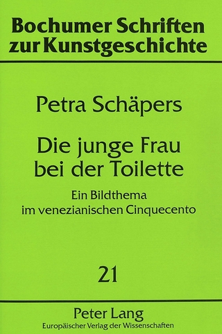 Die junge Frau bei der Toilette