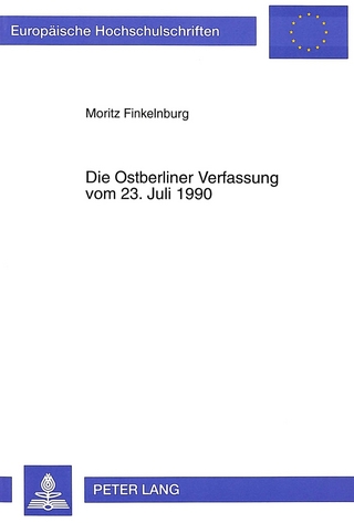 Die Ostberliner Verfassung vom 23. Juli 1990