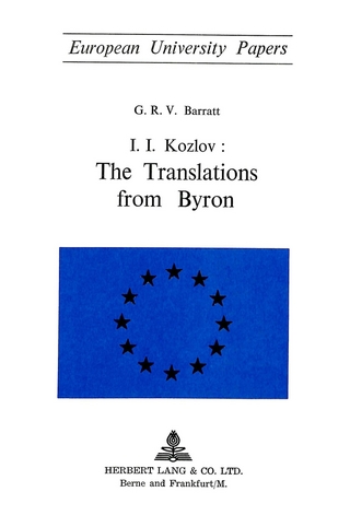 I.I. Kozlov: The Translations from Byron