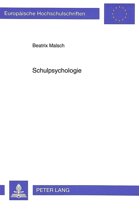 Schulpsychologie - Beatrix Malsch
