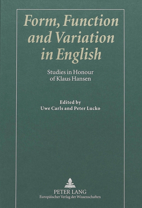 Form, Function and Variation in English - 