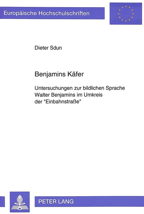 Benjamins K&auml;fer - Dieter Sdun