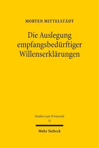 Die Auslegung empfangsbedürftiger Willenserklärungen