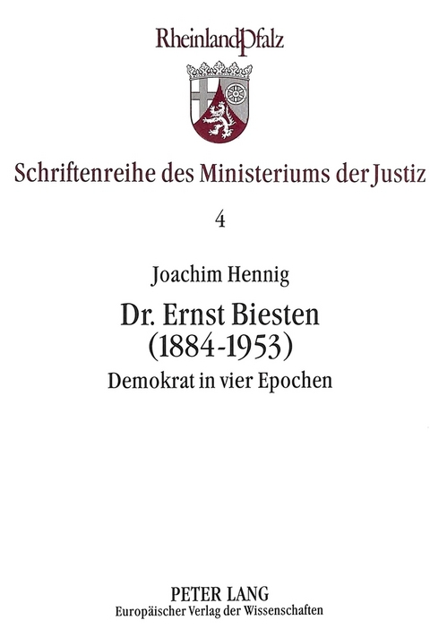 Dr. Ernst Biesten (1884-1953) - Joachim Hennig