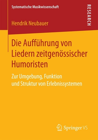 Die Aufführung von Liedern zeitgenössischer Humoristen