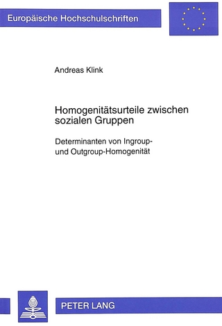 Homogenitätsurteile zwischen sozialen Gruppen