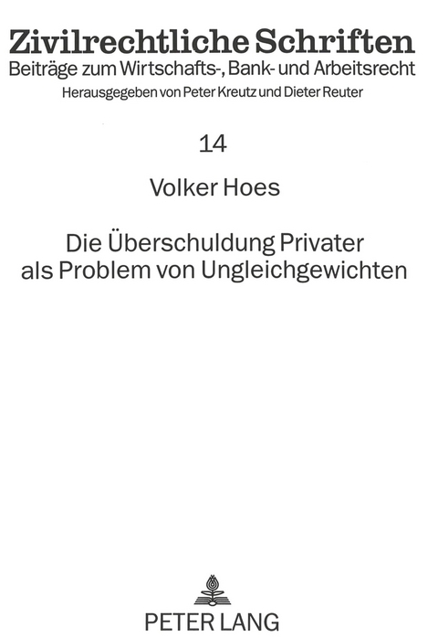 Die &Uuml;berschuldung Privater als Problem von Ungleichgewichten - Volker Hoes