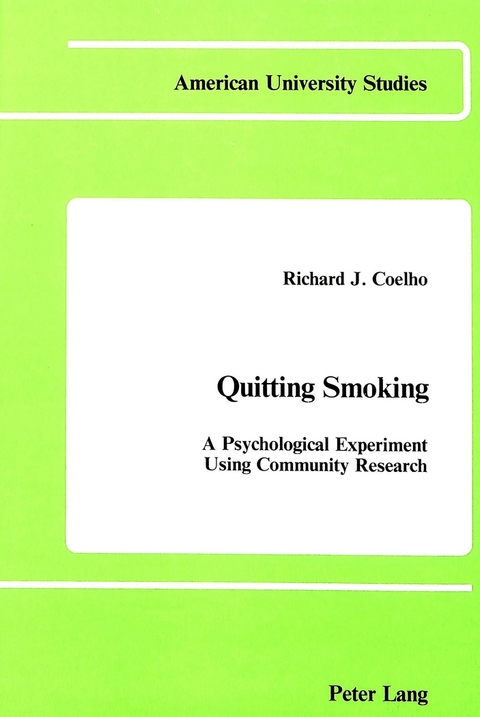 Quitting Smoking - Richard J Coelho