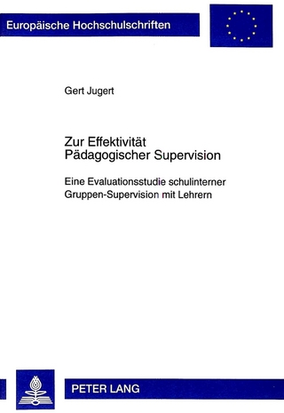 Zur Effektivität Pädagogischer Supervision