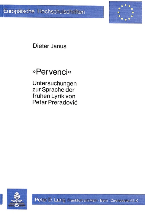 &laquo;Pervenci&raquo; - Dieter Janus