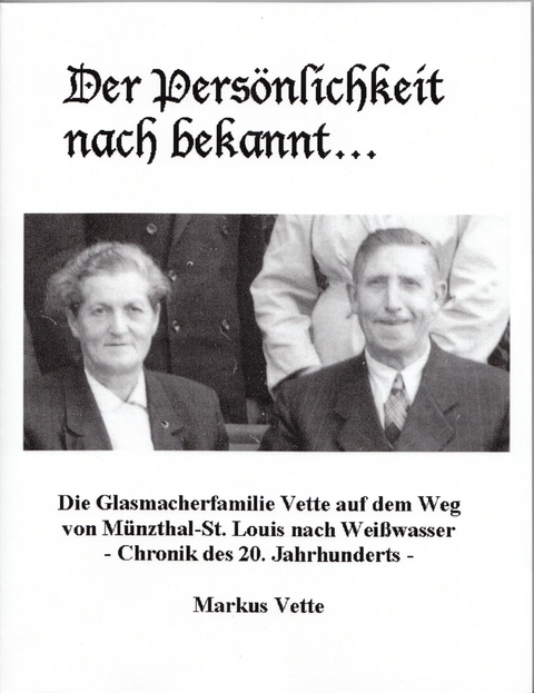 Der Pers&ouml;nlichkeit nach bekannt - Markus Vette