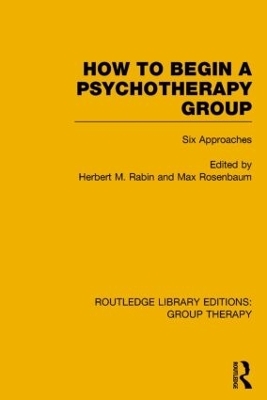 How to Begin a Psychotherapy Group - 