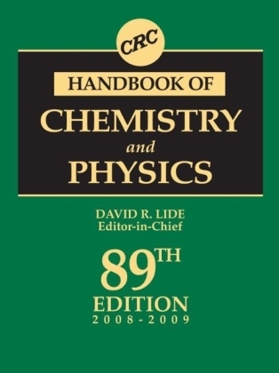 CRC Handbook of Chemistry and Physics, 89th Edition - 
