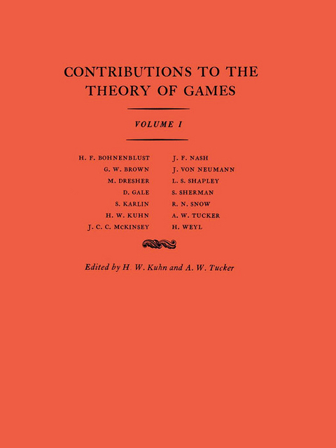 Contributions to the Theory of Games, Volume I - 