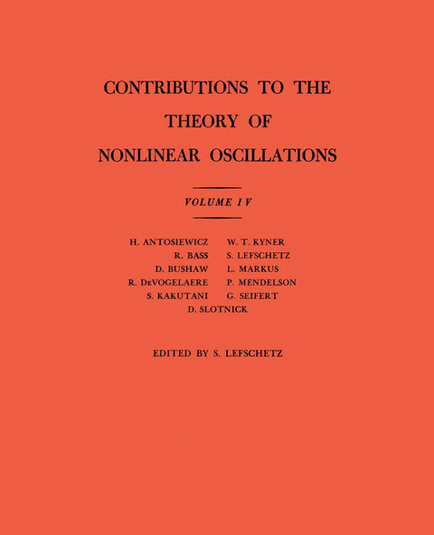Contributions to the Theory of Nonlinear Oscillations, Volume IV - 