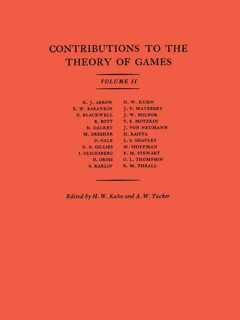 Contributions to the Theory of Games, Volume II - 