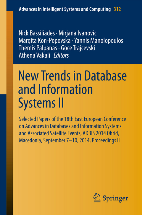 New Trends in Database and Information Systems II - 
