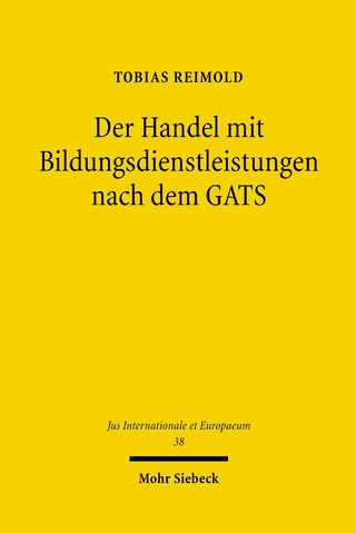 Der Handel mit Bildungsdienstleistungen nach dem GATS