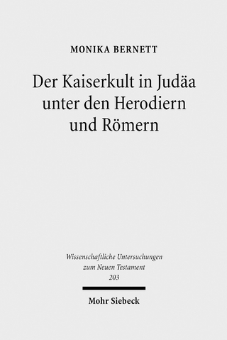 Der Kaiserkult in Judäa unter den Herodiern und Römern