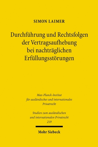Durchführung und Rechtsfolgen der Vertragsaufhebung bei nachträglichen Erfüllungsstörungen
