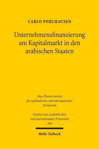 Unternehmensfinanzierung am Kapitalmarkt in den arabischen Staaten