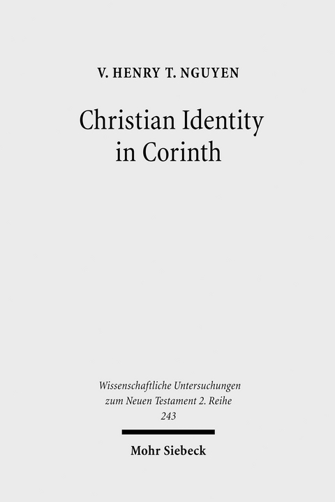 Christian Identity in Corinth -  V. Henry T. Nguyen