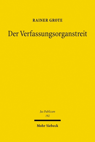Der Verfassungsorganstreit