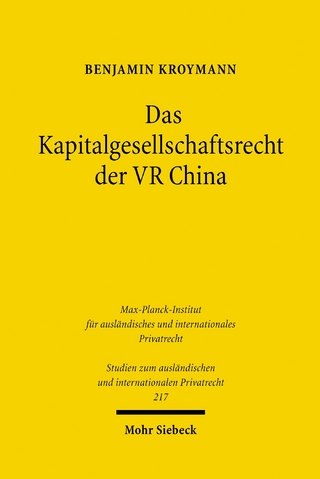 Das Kapitalgesellschaftsrecht der VR China