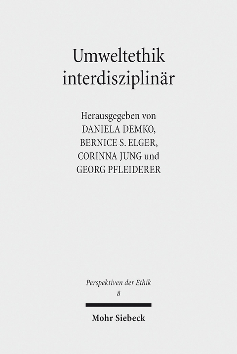 Umweltethik interdisziplinär - 