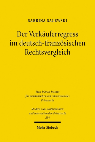 Der Verkäuferregress im deutsch-französischen Rechtsvergleich
