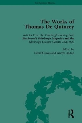 The Works of Thomas De Quincey, Part I - Grevel Lindop