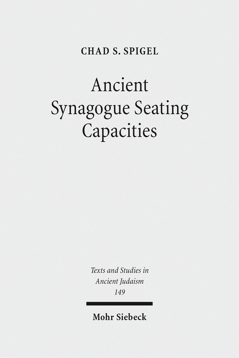 Ancient Synagogue Seating Capacities -  Chad S. Spigel